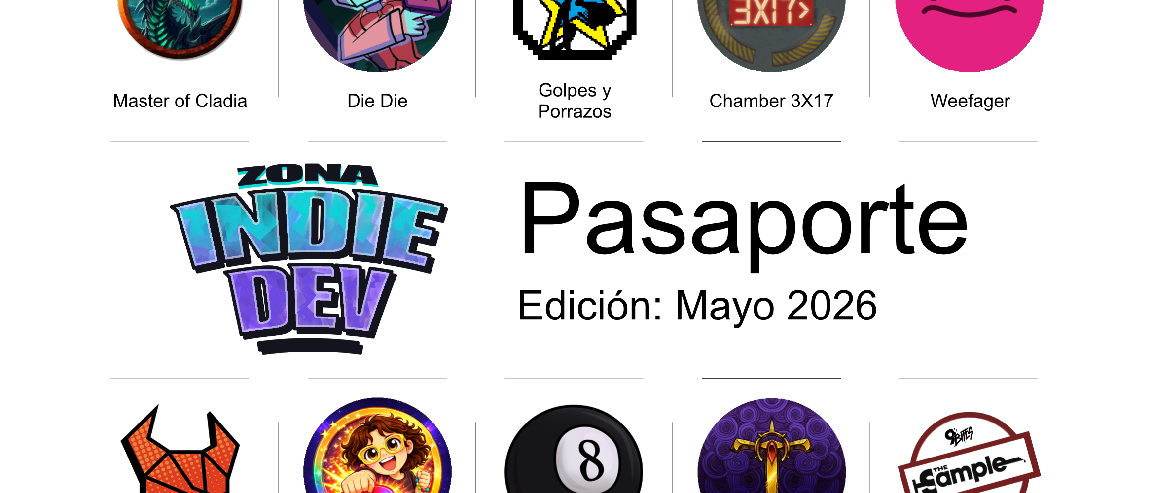 Hemos reunido más de 30 títulos increíbles en el Pasaporte de la Zona Indie Dev y queremos que te lleves un pedacito de cada uno.